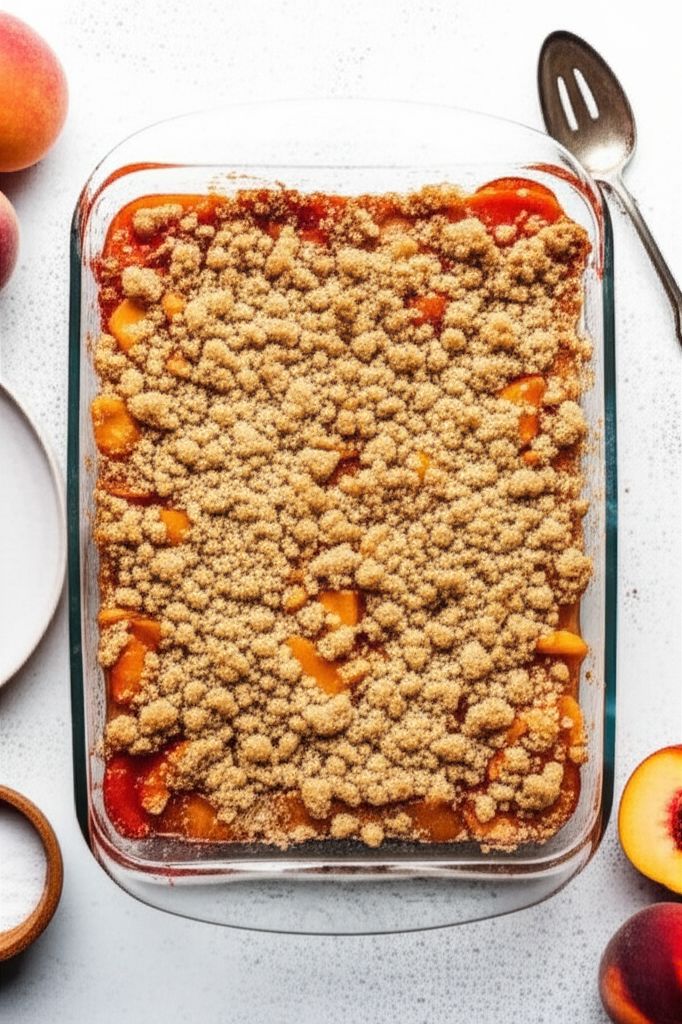 Peach and Nectarine Crumble