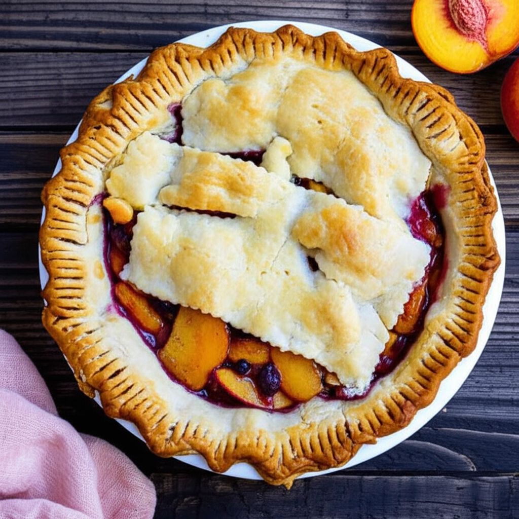 Peach Blueberry Pie