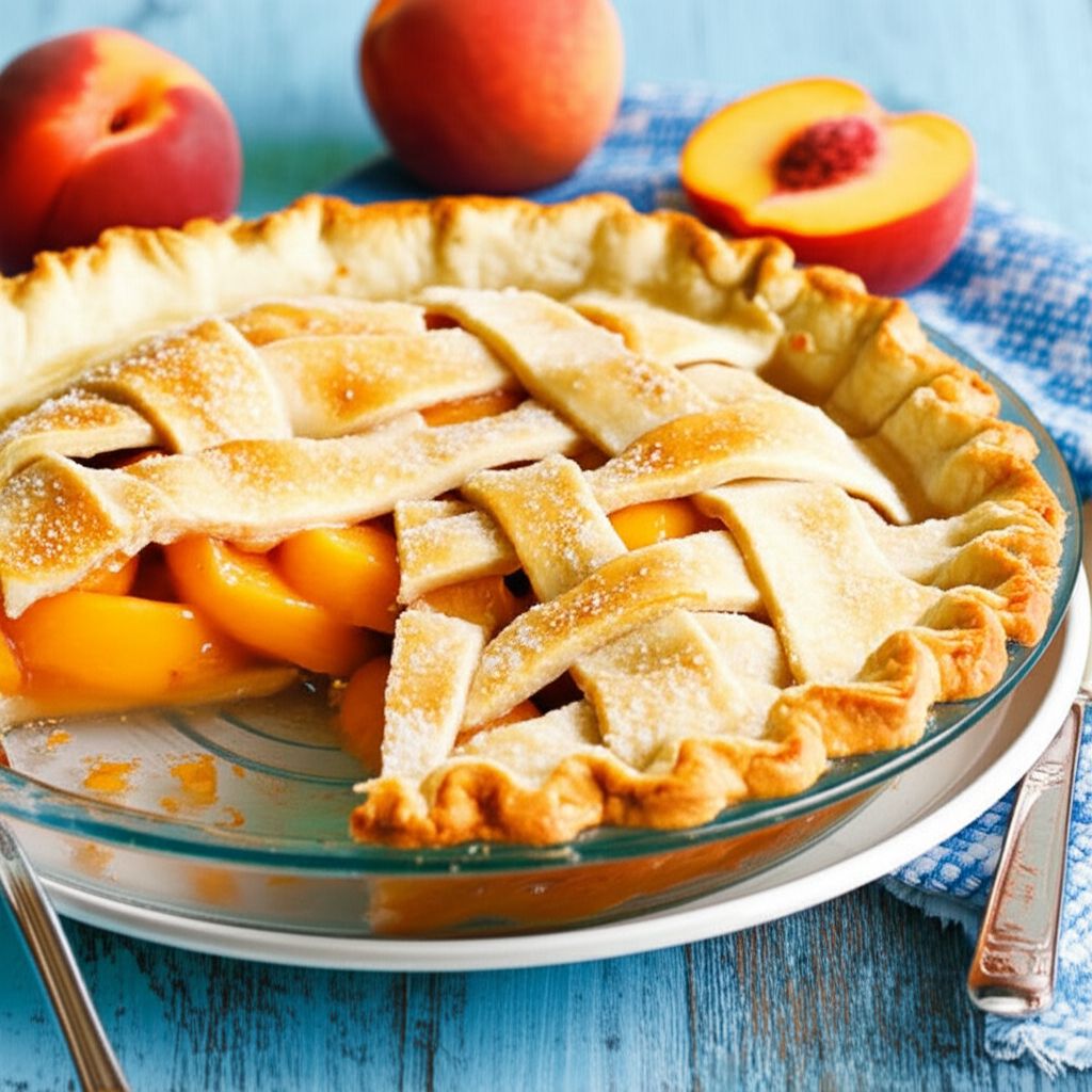 Peach Pie with Frozen Peaches