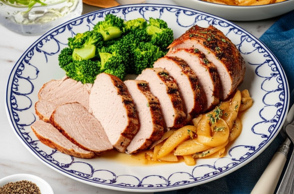 Pork Tenderloin with Apples and Onions