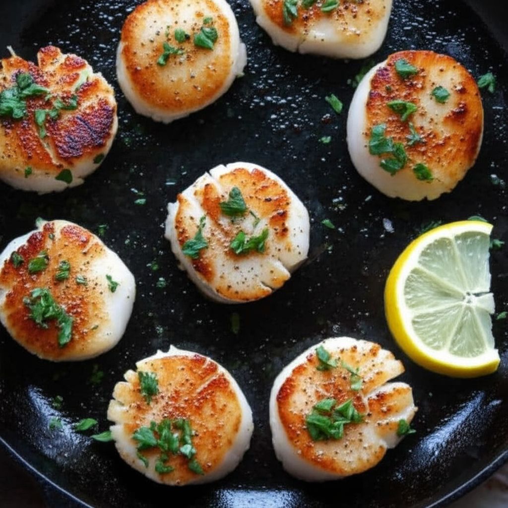 Quick Pan-Seared Scallops