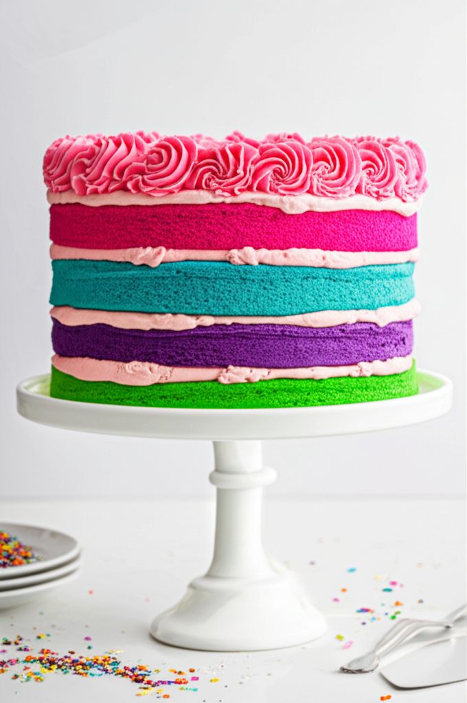 Rainbow Piñata Cake