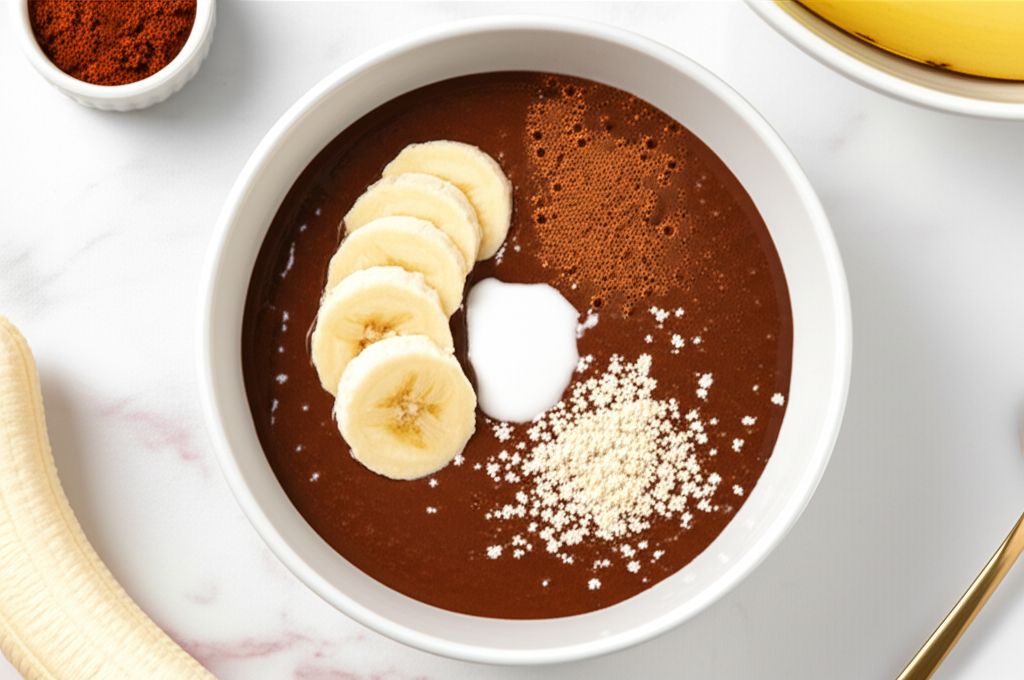 Reduced-Calorie Chocolate Banana Oatmeal
