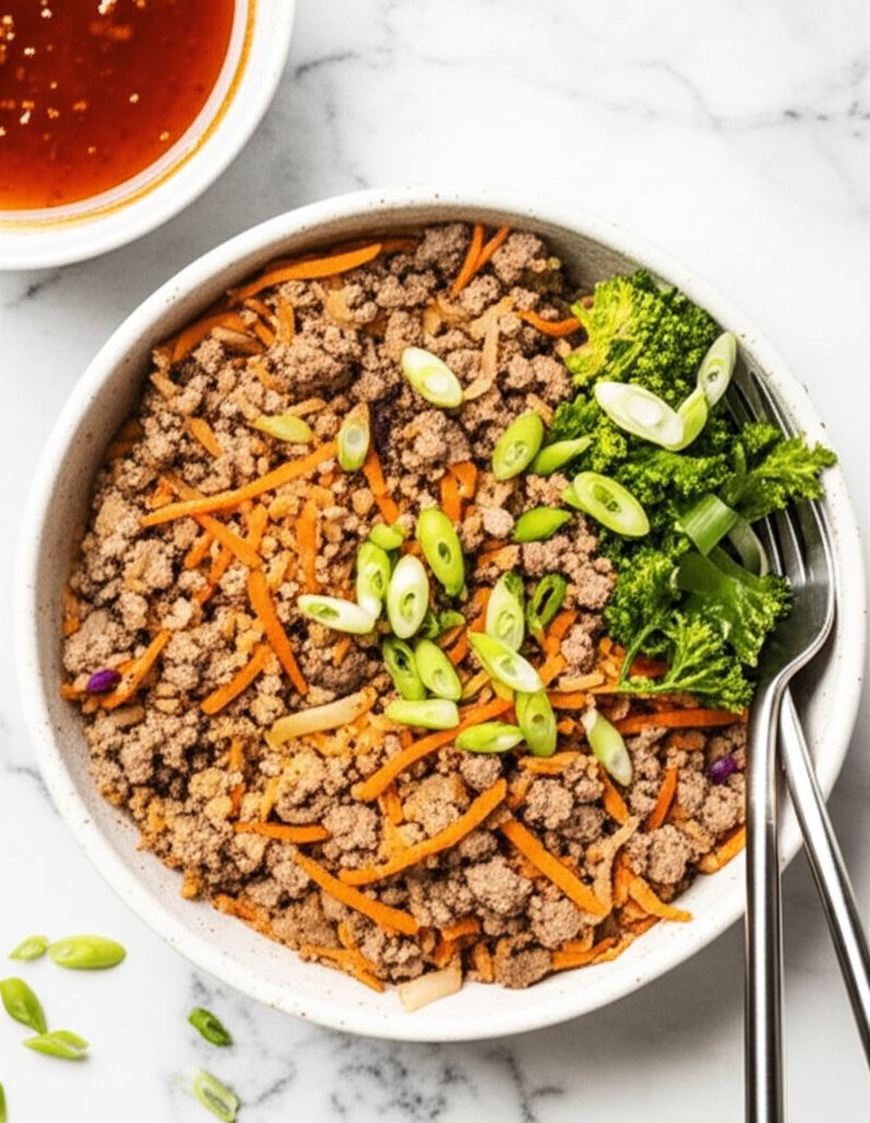 Sausage Egg Roll in Bowl