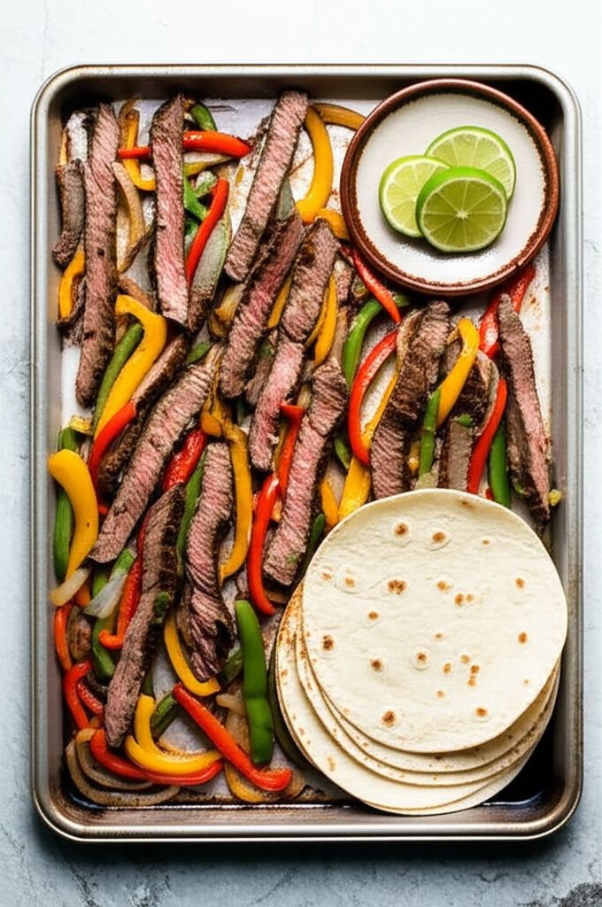 Sheet Pan Beef Fajitas