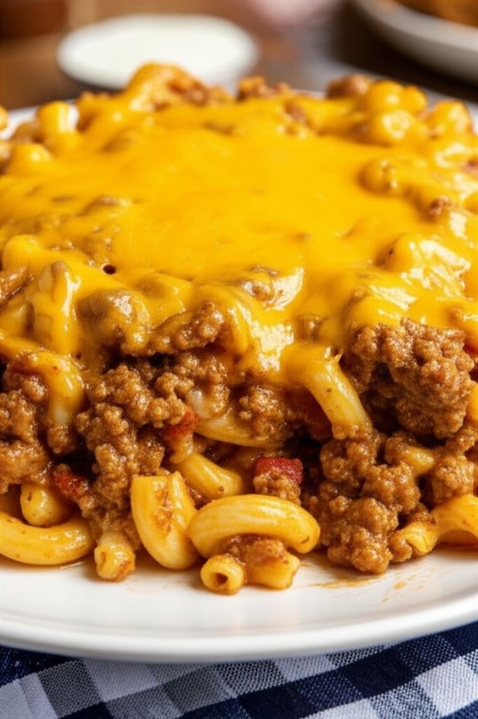Sloppy Joe Mac and Cheese