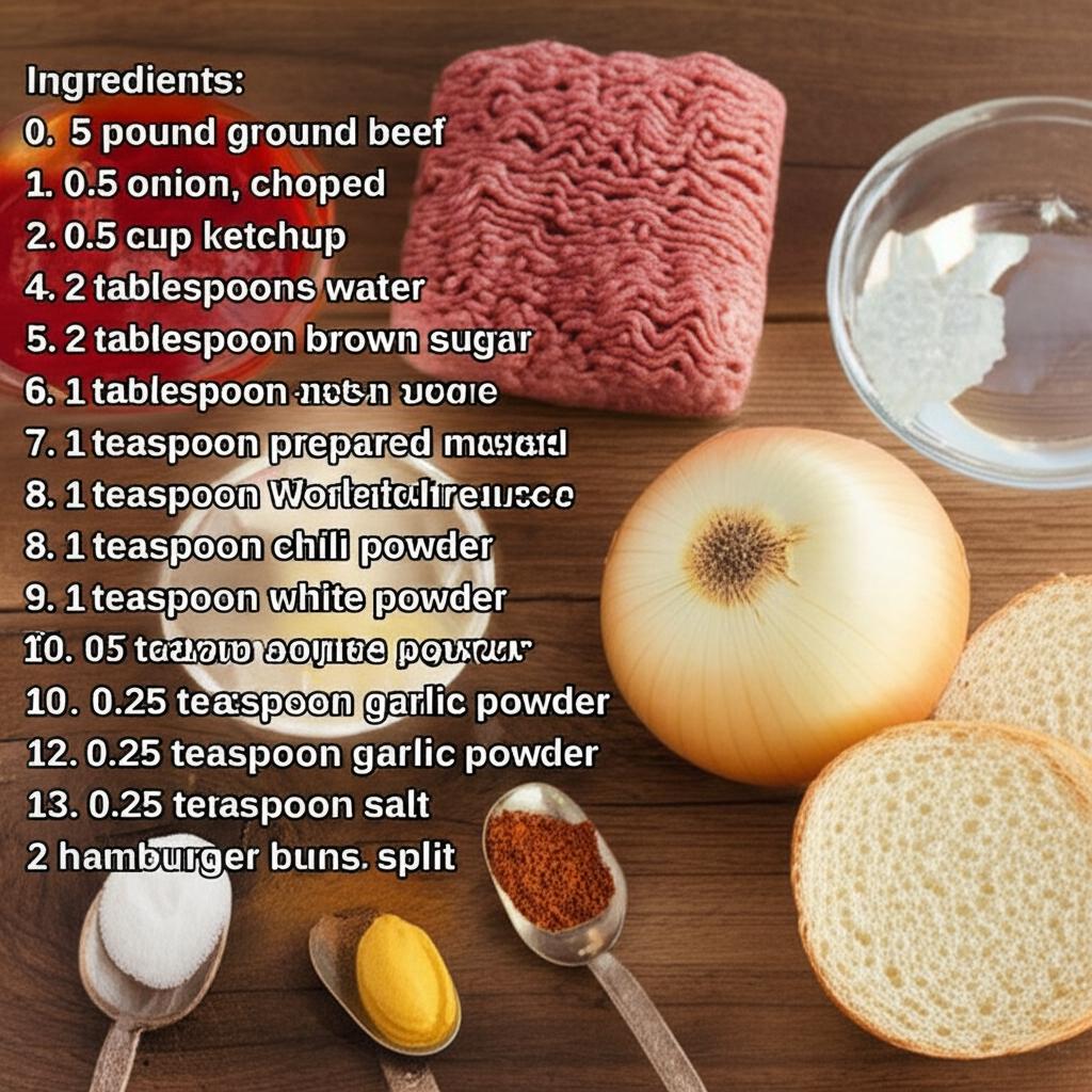 Sloppy Joe Sandwiches