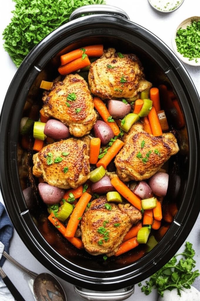 Slow Cooker Chicken and Vegetables