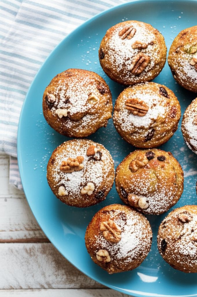 Spiced Zucchini Carrot Muffins