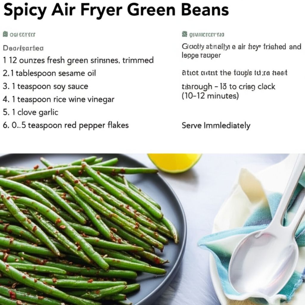 Spicy Air Fryer Green Beans