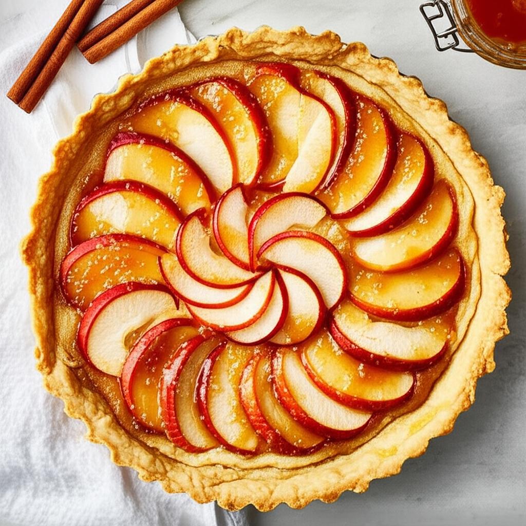 Tarte aux Pommes Normande (French Apple Tart)