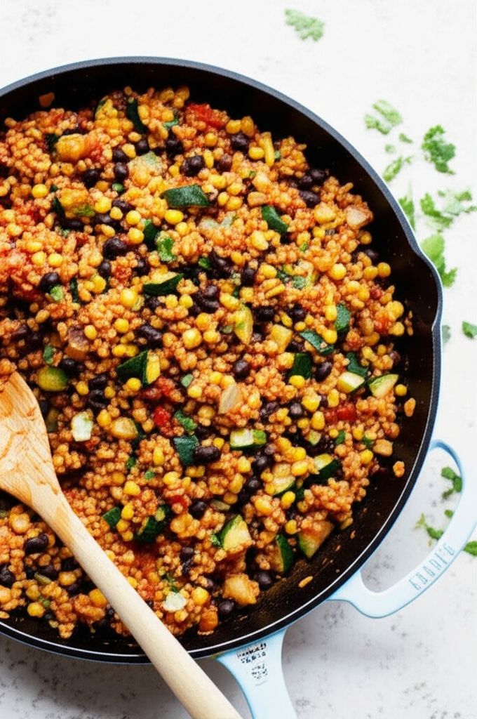 Vegetarian Farro Skillet